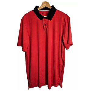Short Par 4 Greyson Shirt Golf Polo Performance Stretch Casual Men's Large Red